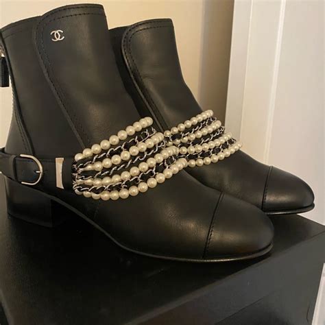 chanel chain boot|Chanel boots new collection.